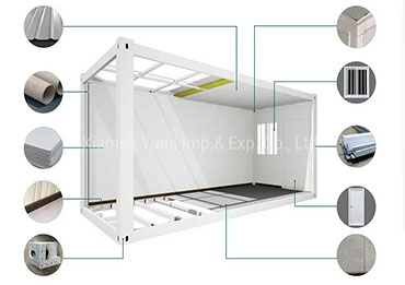 the structure of container house