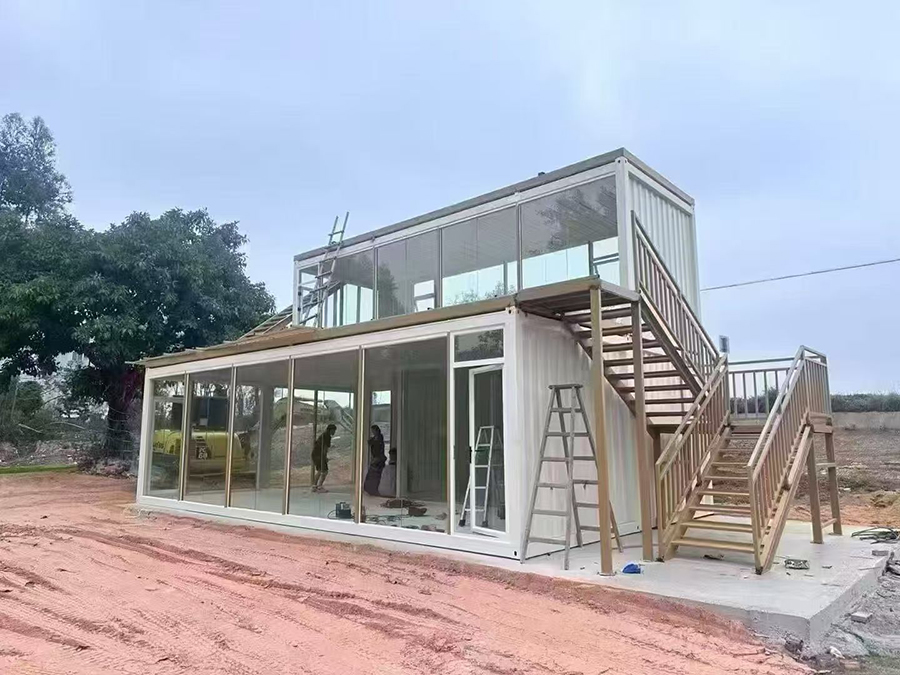 Container house installation process