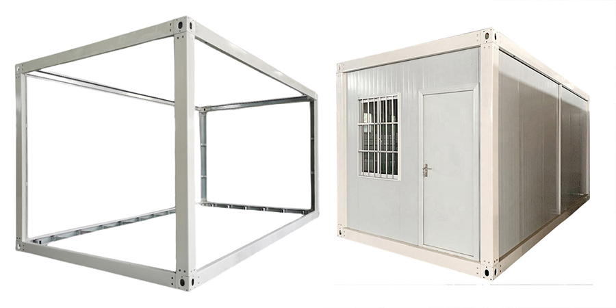 Flat packed container house 