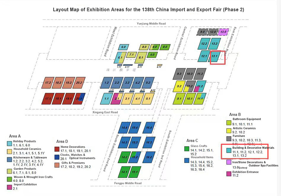  China Import and Export Fair adress