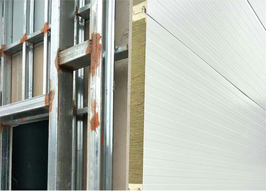 Rockwool sandwich panels wall