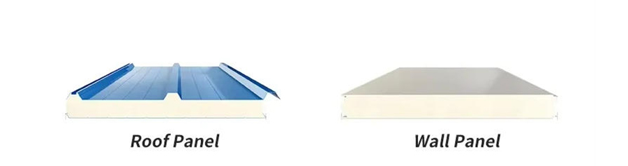 PU sandwich panels wall and roof 