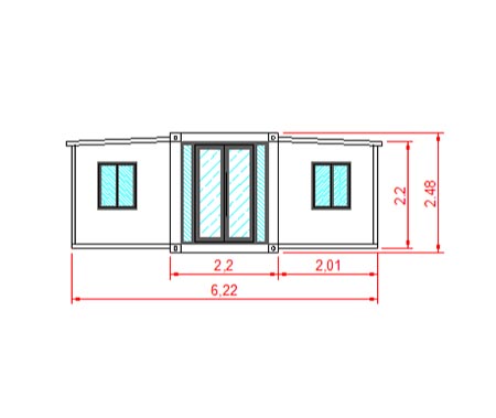 30ft expandable container house 