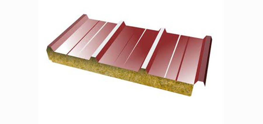 Roof rockwool sandwich panels