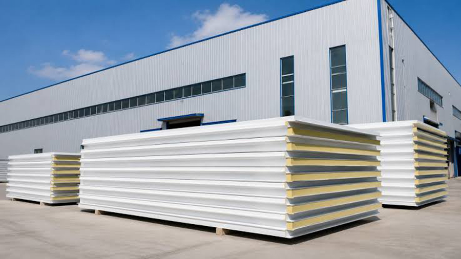 Sandwich panels building