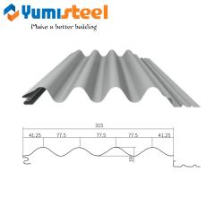 Гофрированный стеновой лист